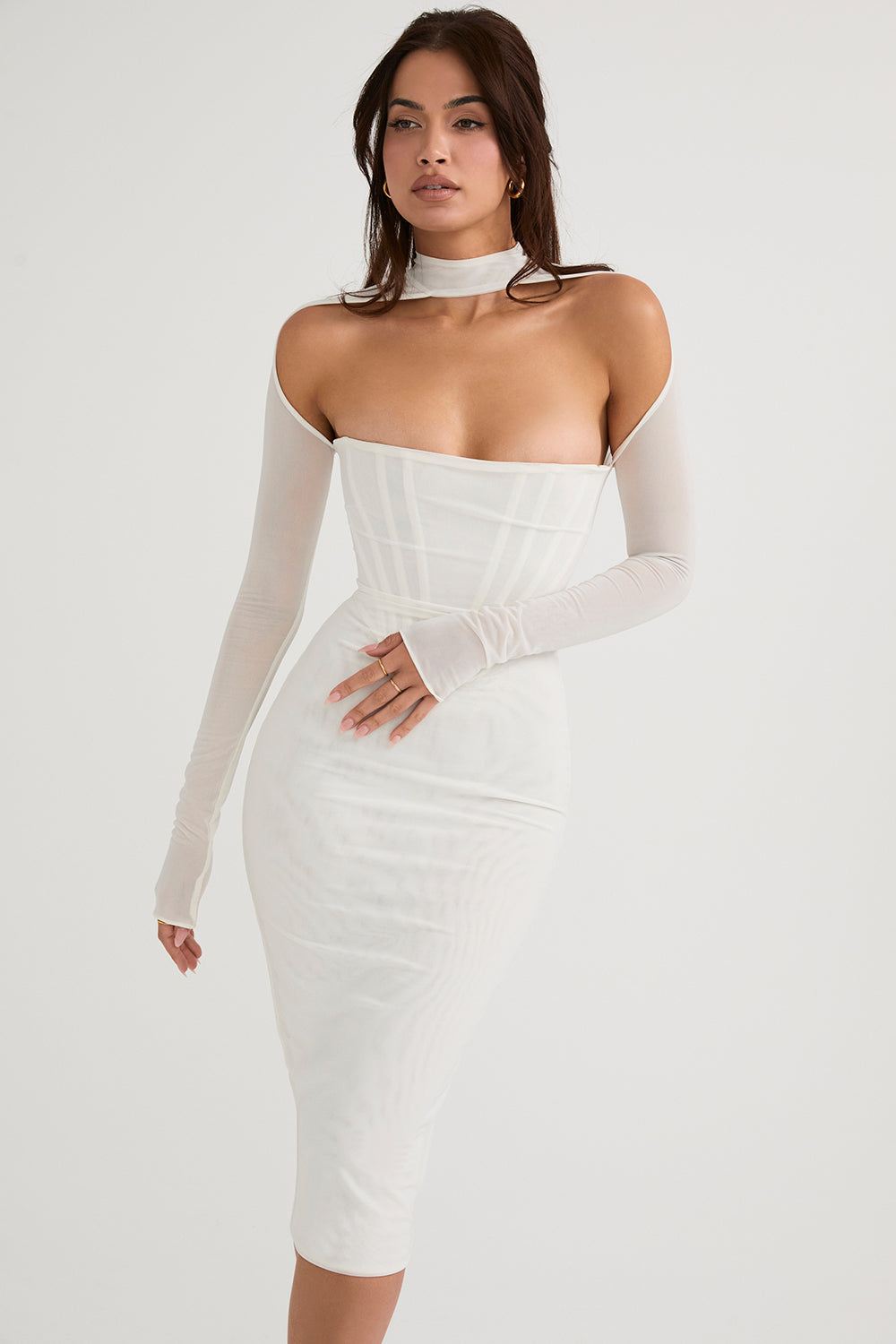 Tessa - Korset Midi Jurk