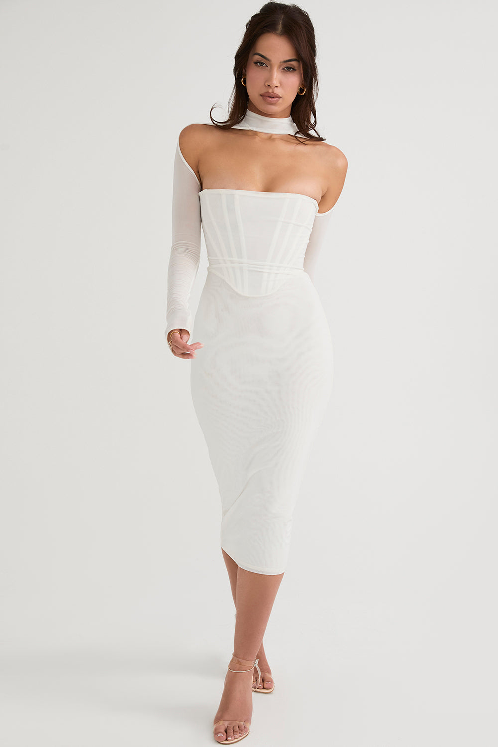 Tessa - Korset Midi Jurk