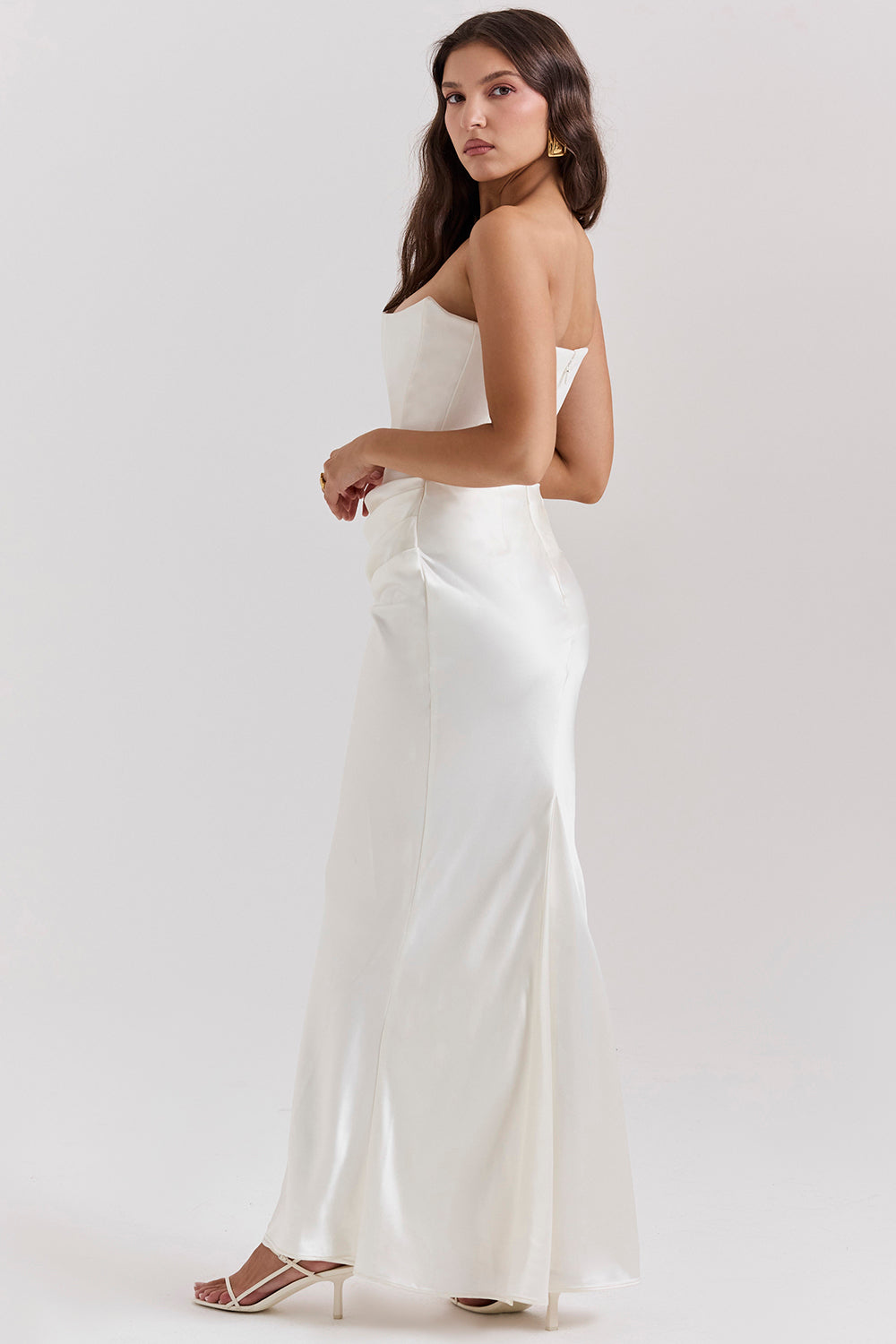 Nelia - Elegante Strapless Jurk