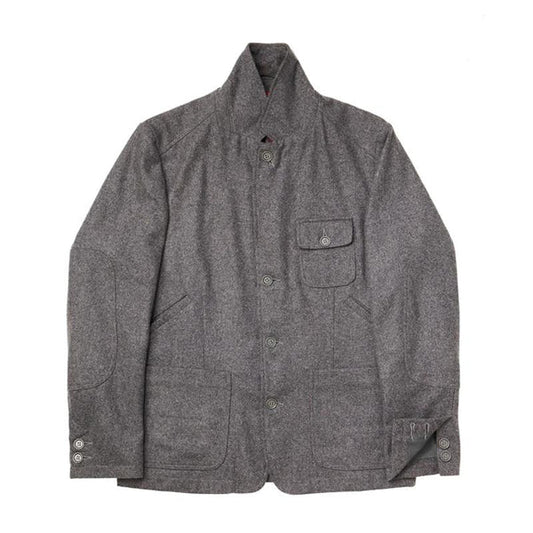 Klassieke Heer: Heren Vintage Reversjas met Meerdere Zakken