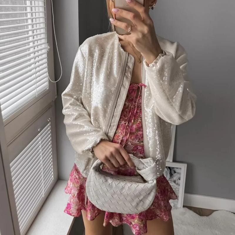 Marinka - Pailletten Bomberjack