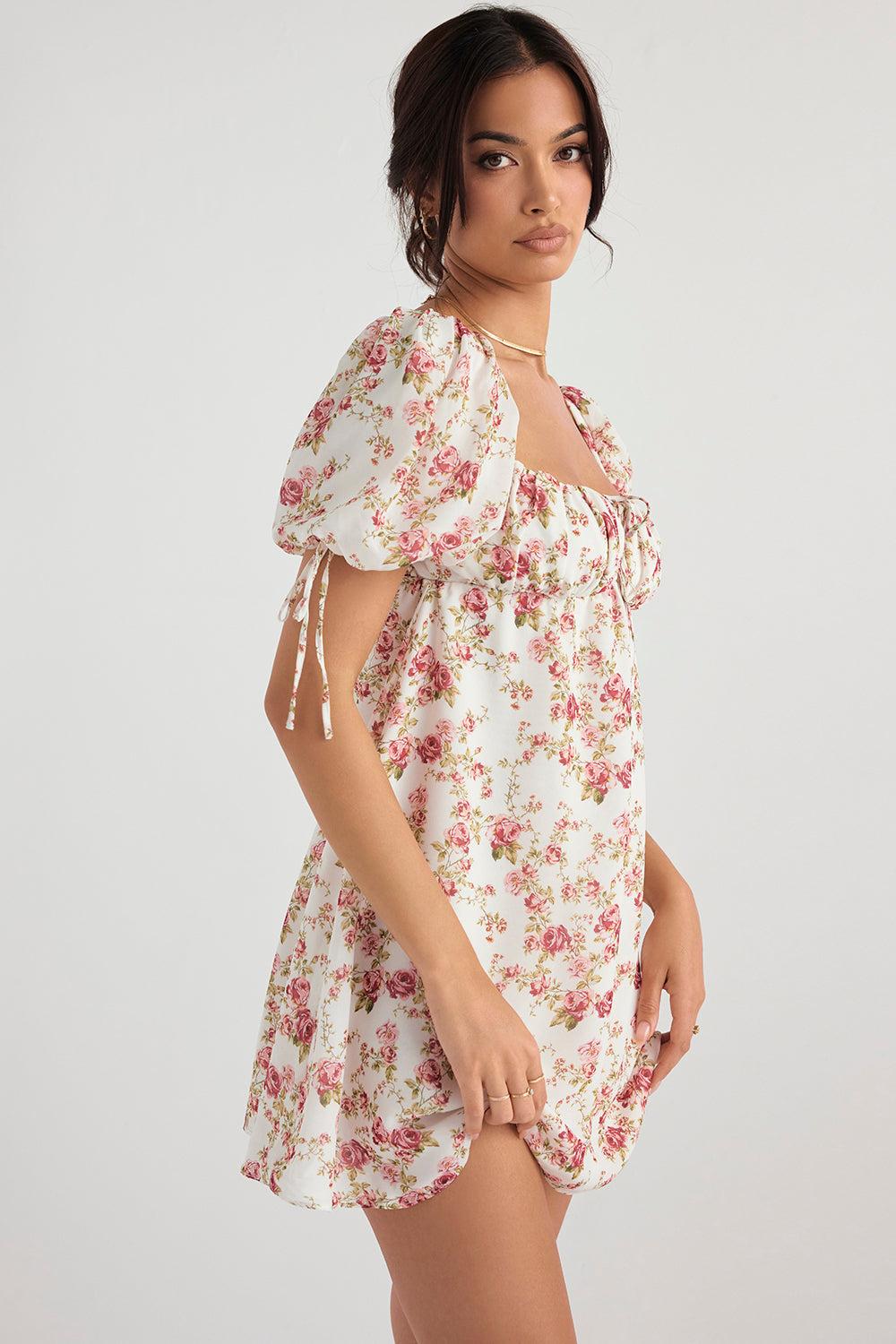 Nika - Bloemen Mini Jurk