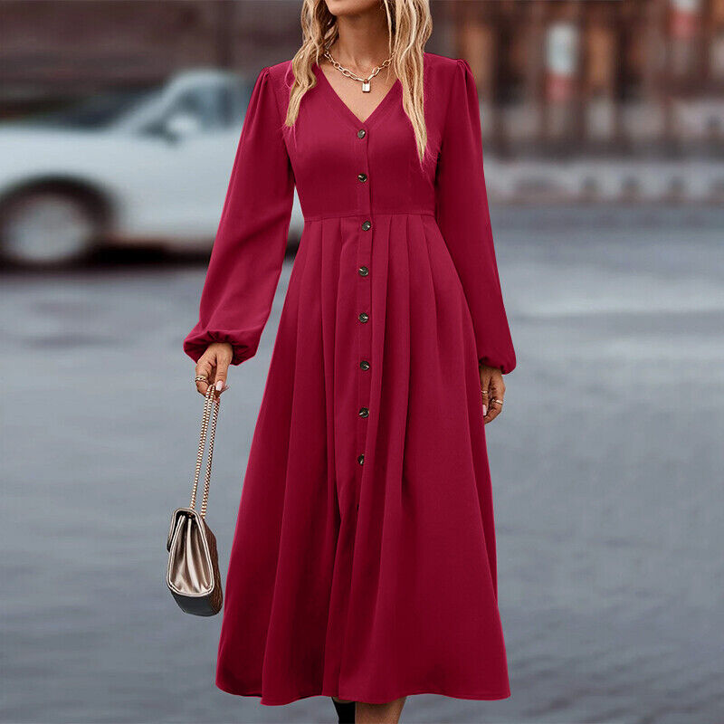 Olina - Elegante Herfstjurk