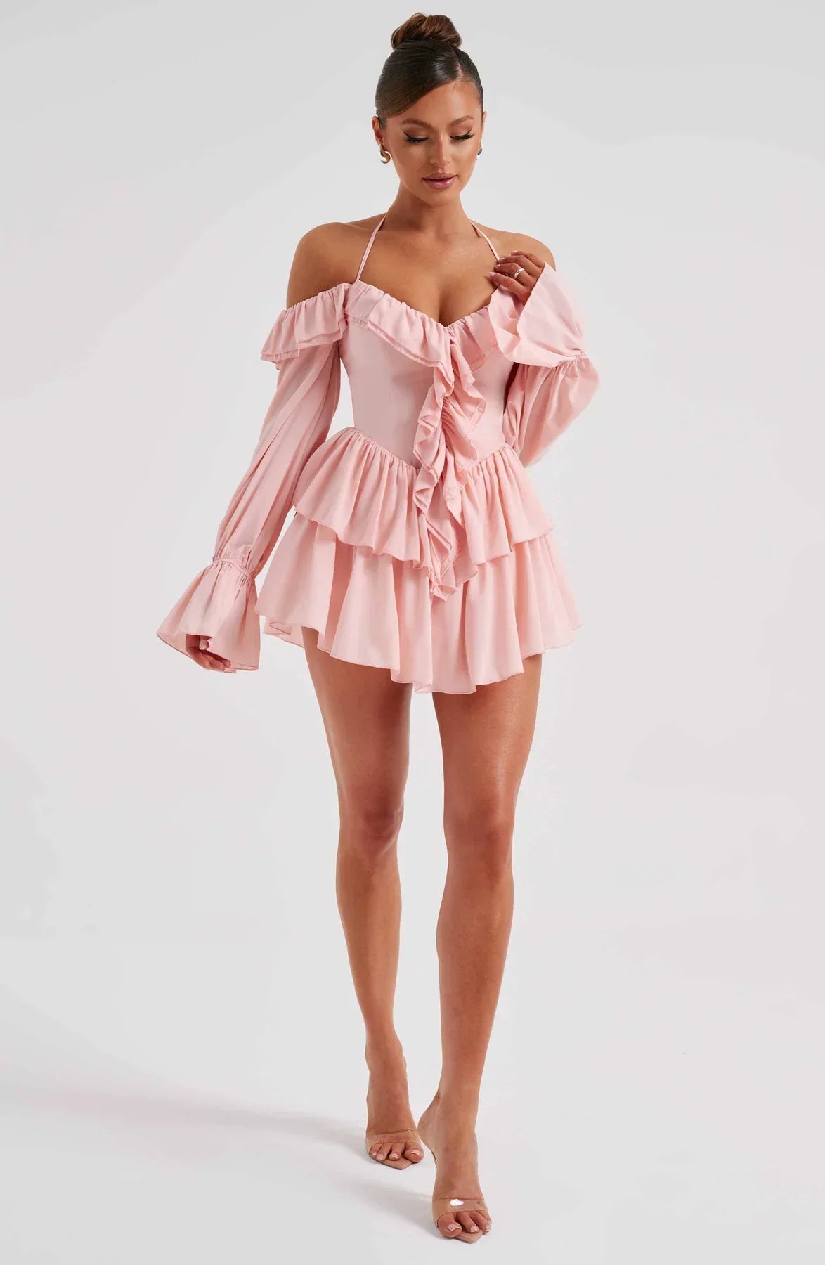 Elja - Mini-jurk Met Ruches