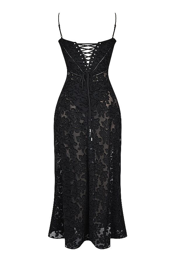 Charis - Kanten Maxi Jurk