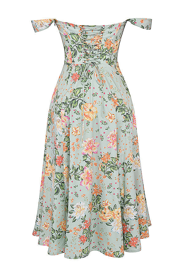 Brechtje - Bloemen Midi Zonnejurk