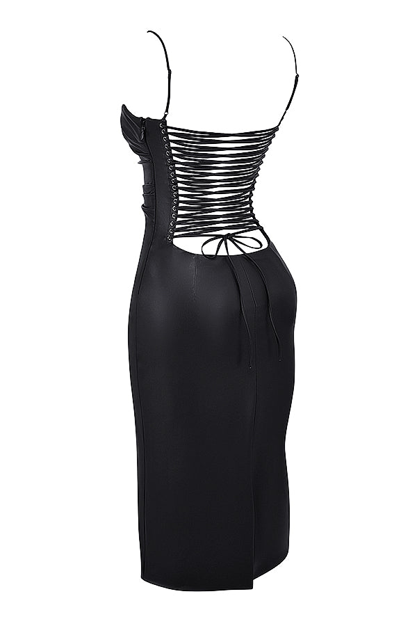 Kyra - Luxe Leren Jurk