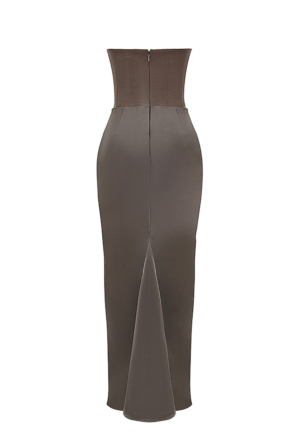 Nelia - Elegante Strapless Jurk