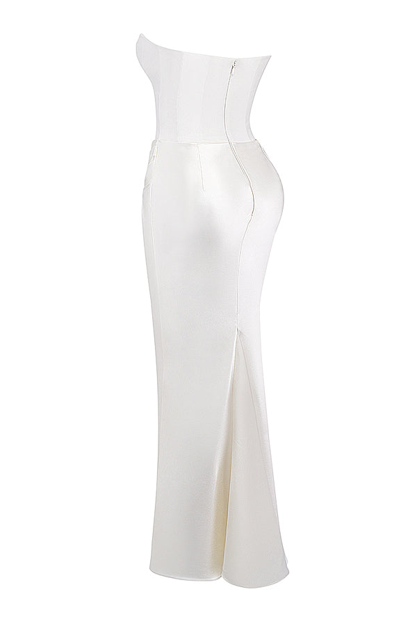 Nelia - Elegante Strapless Jurk