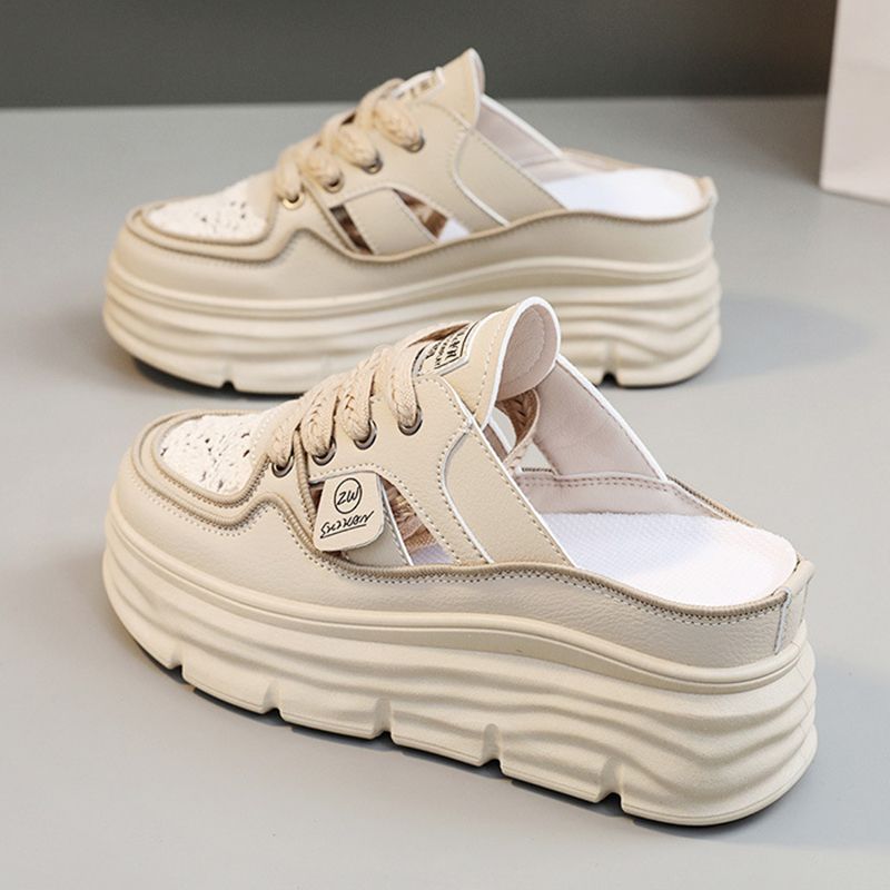 UltraLichte Dames Schoenen met Dikke Zool en Ademende Structuur