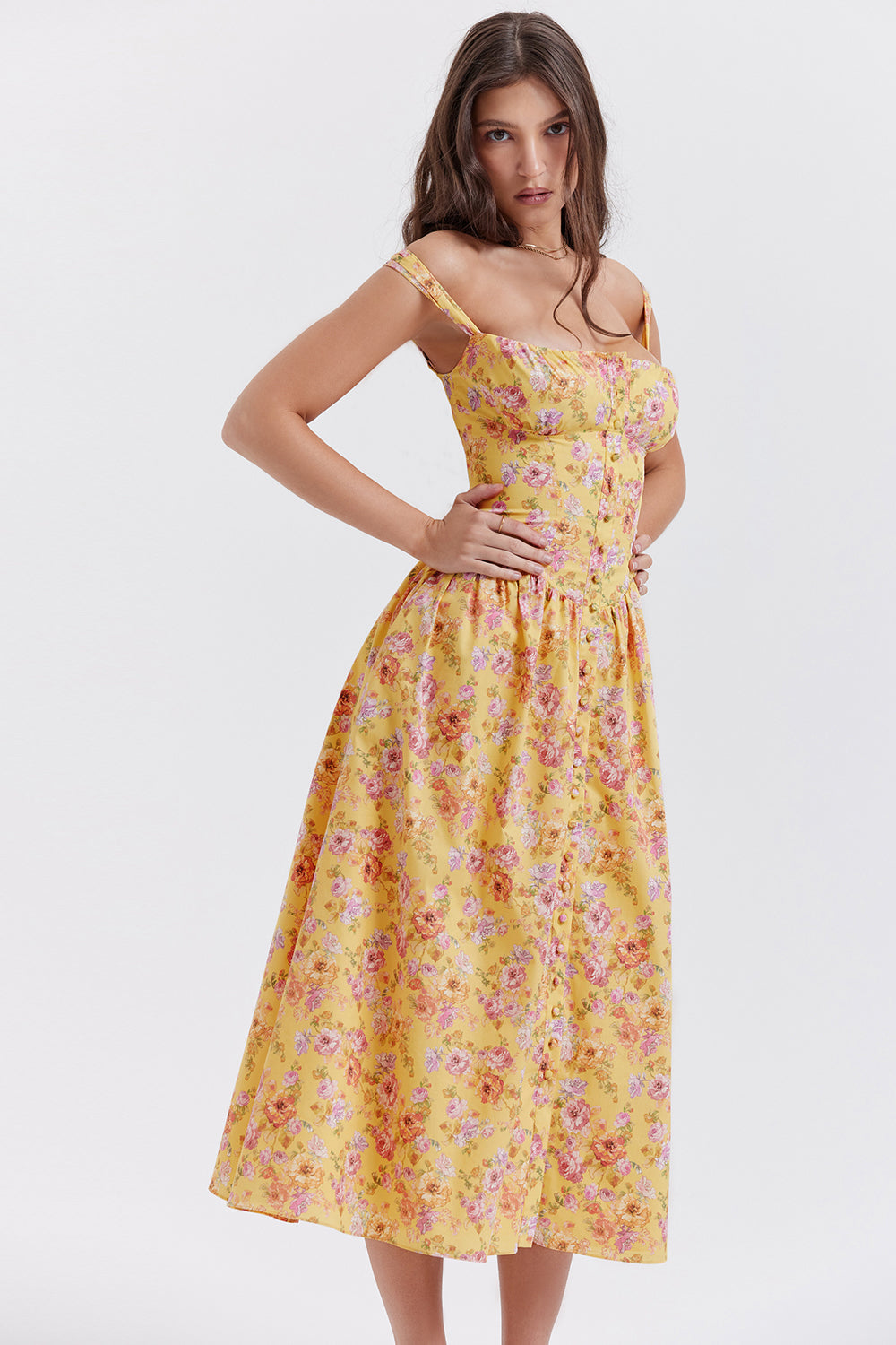 Brechtje - Bloemen Midi Zonnejurk