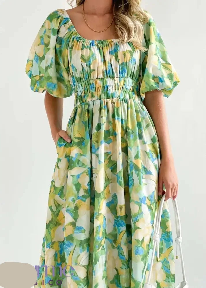 Oranje Maxi Jurk - Zara