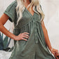 Chique Zakelijke Korte Jumpsuit met Korte Mouwen