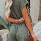 Chique Zakelijke Korte Jumpsuit met Korte Mouwen