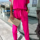 Chique V-Hals Jumpsuit met Riem