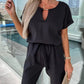 Chique V-Hals Jumpsuit met Riem