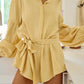 Chic Gestreepte Jumpsuit met Dolman Mouwen