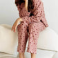 Roze Franse Pyjama Set met Hartjes - Amélie
