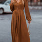 Nina - Elegante Herfstjurk in Bruin