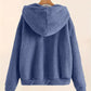 Chique Gezellige Ritssluiting: Dames Pluche Zak Hoodie