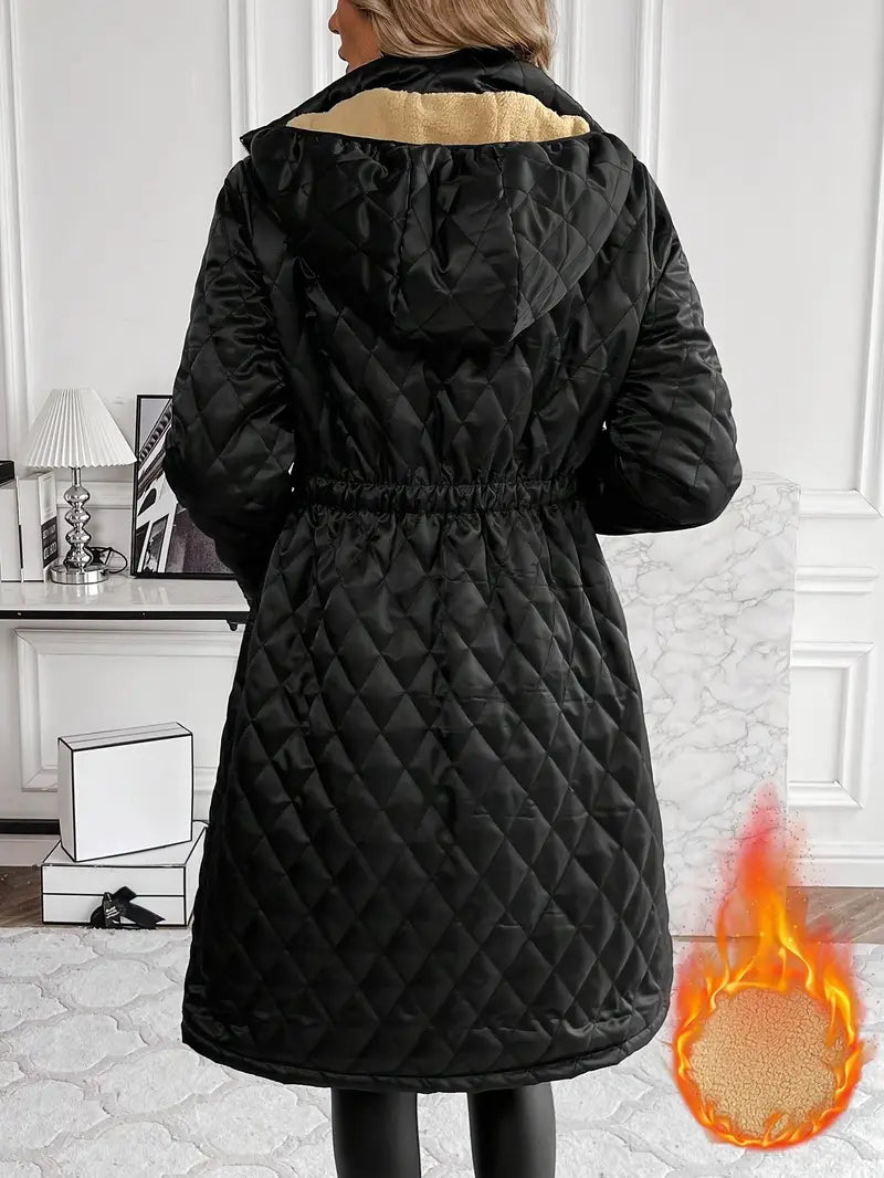 Chique Getailleerde Puffy Jas: Thermisch & Stijlvol voor Herfst/Winter Elegantie