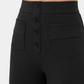 High-Waist Multi-Pocket Straight Casual Broek