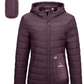 SleekEase Kap Puffer: Ultralicht, Gewatteerde Elegantie voor Actieve Vrouwen