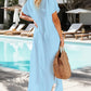Claire - Witte Blouse met Geknoopte Achtermouw