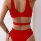 Zwart Criss Cross Badpak - Jade