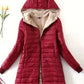 Gezellige Elegantie: Dames Winterjas met Capuchon en Rits