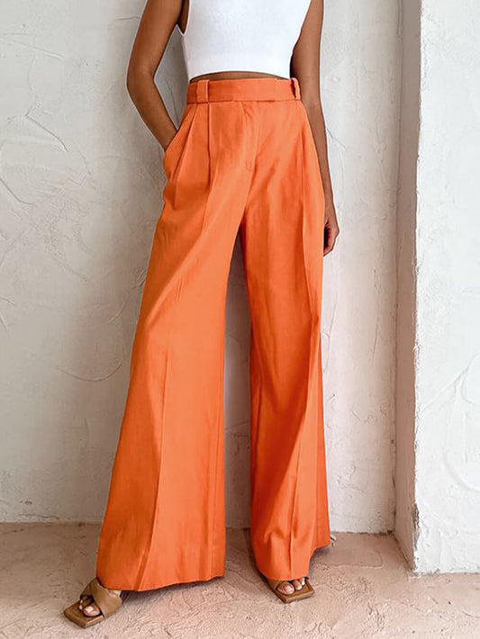 Oranje Wijde Pijpen Broek - Lara