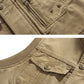 Vintage utility-vest met meerdere zakken voor heren