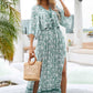 Blauwe Boho Rok Set voor Strandvakantie - Luna