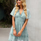 Roze Polka Dot Chiffon Jurk - Clara
