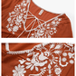 Quintella - Oranje Zomer Maxi-jurk