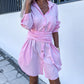 Neon Groene Lange Shirtjurk - Jade