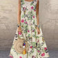 Blauwe Retro Bloemenjurk - Lola