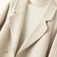 Elegantie Herdefinieerd: Herringbone Halflange Wollen Jas