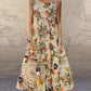 Blauwe Retro Bloemenjurk - Lola