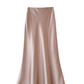 Elegante Midi-Rok: A-Lijn, Satijn/Polyester, Perfecte Pasvorm