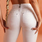 Zip-High Skinny: Verhoog je Stijl met Comfortabele High-Waisted Jeans!