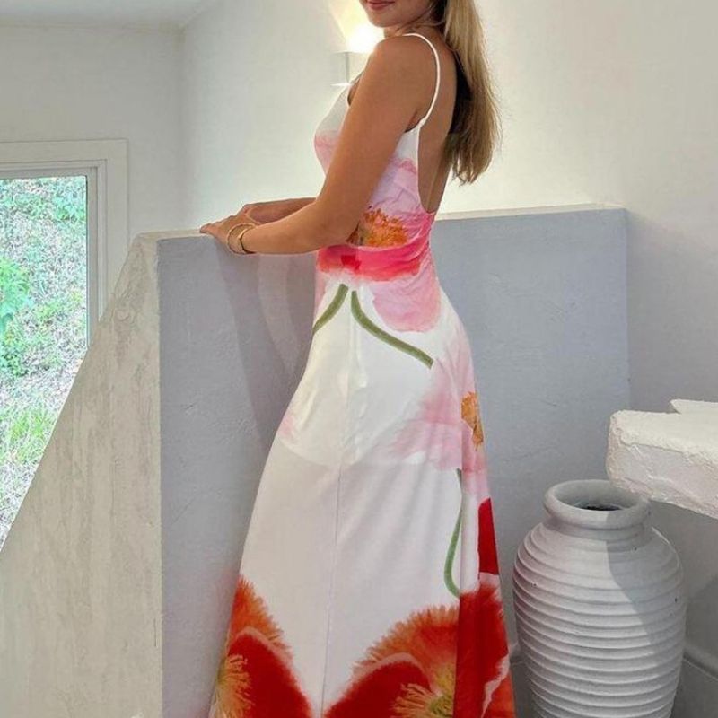 Doutzen - Spaghettibandjes Maxi-jurk
