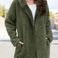 Gezellige Elegantie: Pluche Fleece Hooded Teddyjas voor Vrouwen - Perfect voor Herfst & Wintercomfort