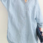Emma - Hemelsblauw Linnen Overshirt