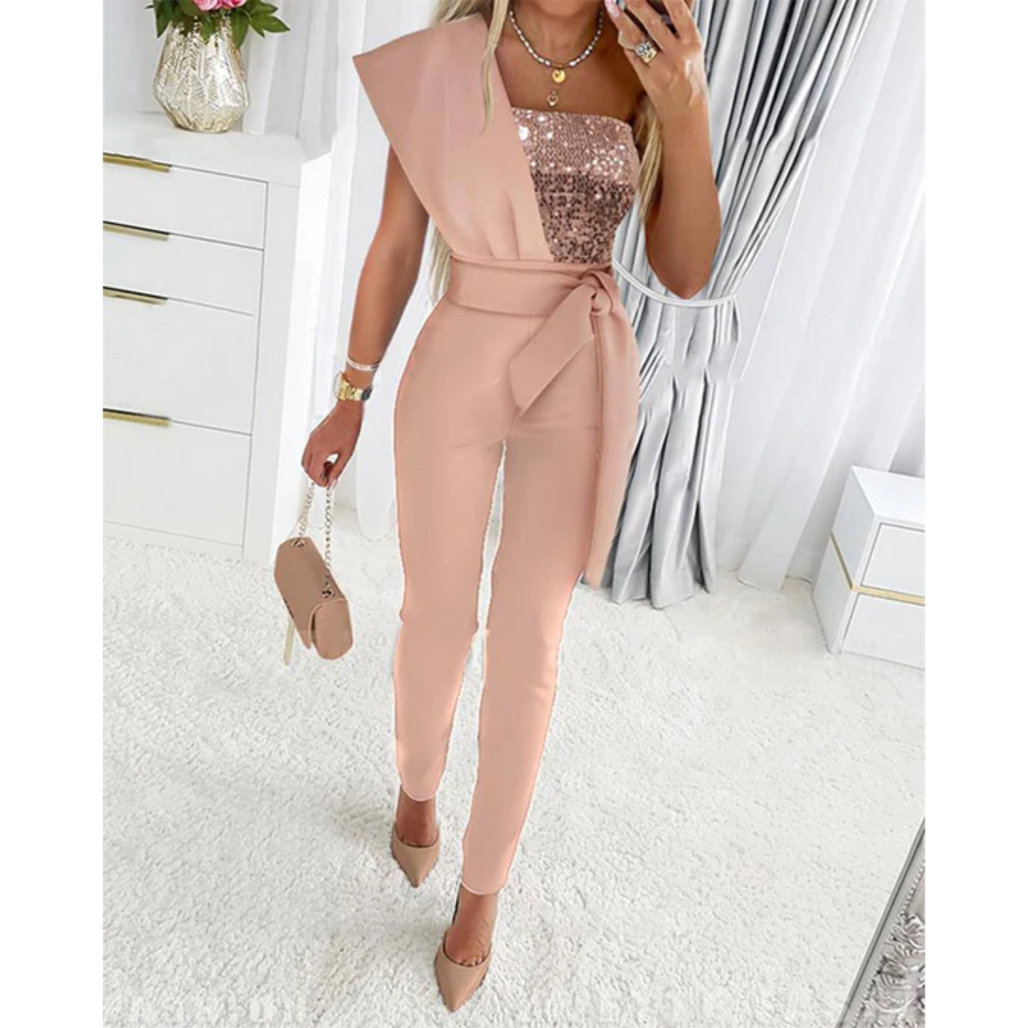 Jeltje - Jumpsuit met Lovertjes