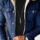 Gevoerd Denim Jack met Stiksel - Stijlvol Winter Essential!