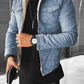 Gevoerd Denim Jack met Stiksel - Stijlvol Winter Essential!