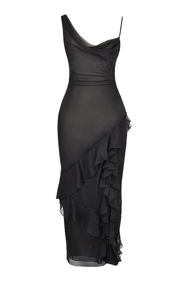 Milou - Ruches Maxi Jurk