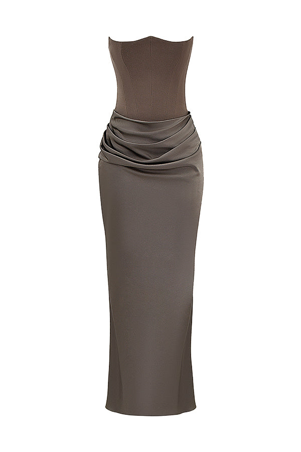 Nelia - Elegante Strapless Jurk