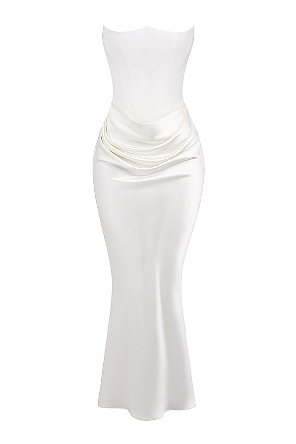 Nelia - Elegante Strapless Jurk
